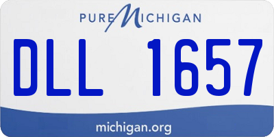 MI license plate DLL1657