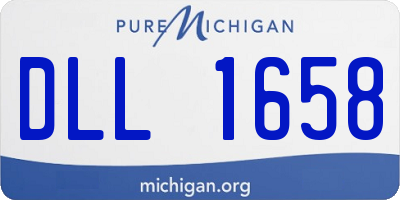 MI license plate DLL1658
