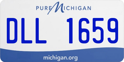 MI license plate DLL1659