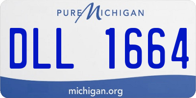 MI license plate DLL1664