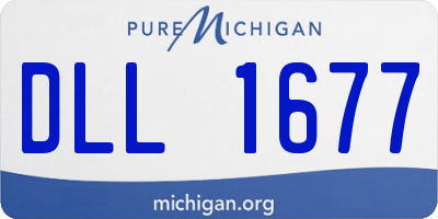 MI license plate DLL1677