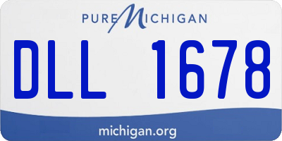MI license plate DLL1678
