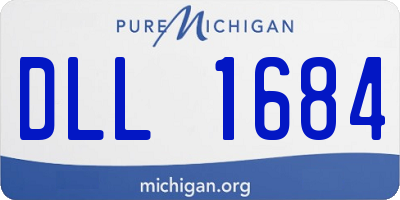 MI license plate DLL1684