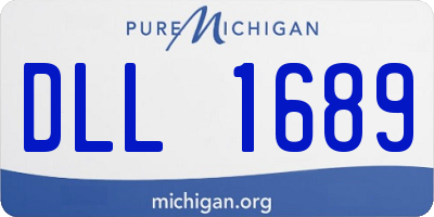 MI license plate DLL1689