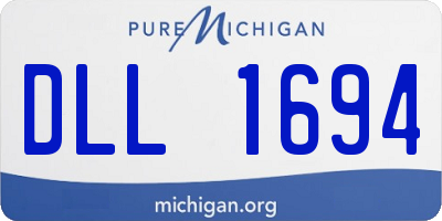 MI license plate DLL1694