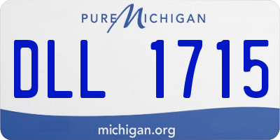MI license plate DLL1715