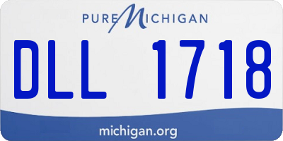 MI license plate DLL1718