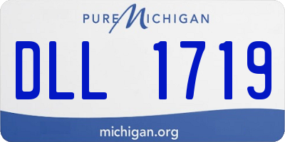 MI license plate DLL1719