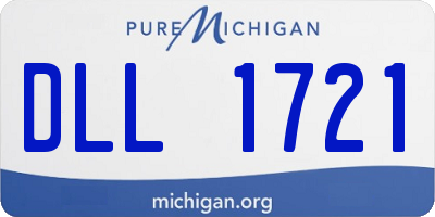 MI license plate DLL1721