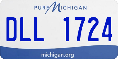 MI license plate DLL1724