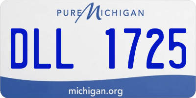 MI license plate DLL1725