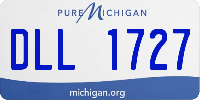 MI license plate DLL1727