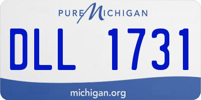 MI license plate DLL1731