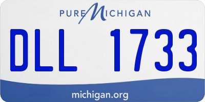 MI license plate DLL1733