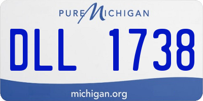 MI license plate DLL1738