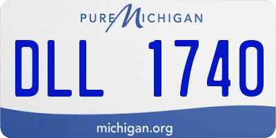 MI license plate DLL1740