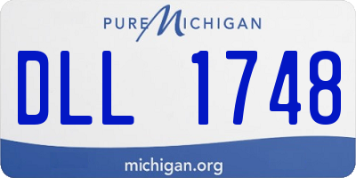 MI license plate DLL1748