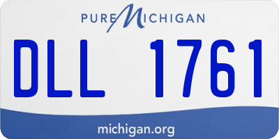 MI license plate DLL1761