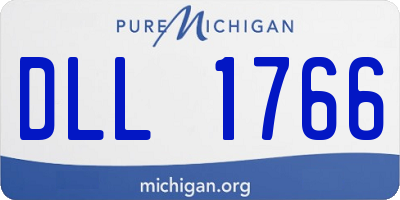 MI license plate DLL1766