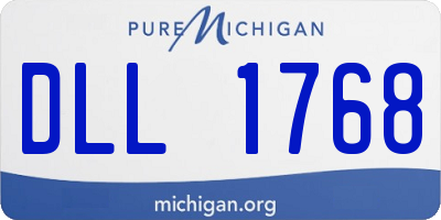 MI license plate DLL1768