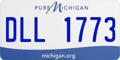 MI license plate DLL1773