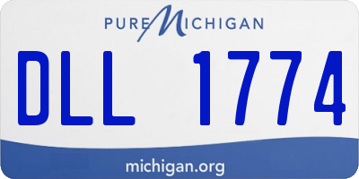 MI license plate DLL1774