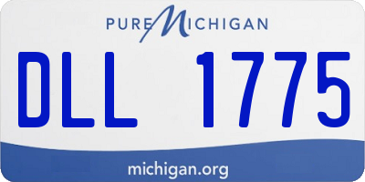 MI license plate DLL1775