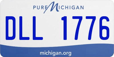 MI license plate DLL1776