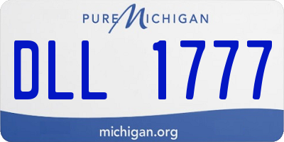 MI license plate DLL1777