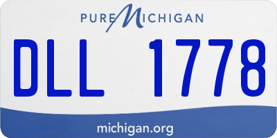 MI license plate DLL1778
