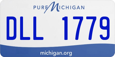 MI license plate DLL1779