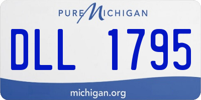 MI license plate DLL1795