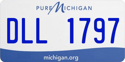 MI license plate DLL1797