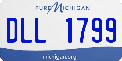 MI license plate DLL1799