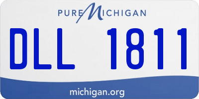 MI license plate DLL1811