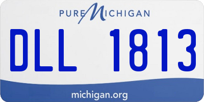 MI license plate DLL1813