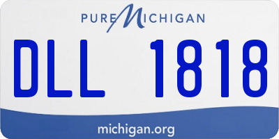 MI license plate DLL1818