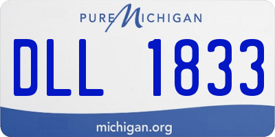 MI license plate DLL1833