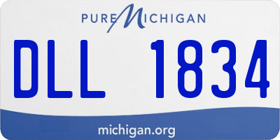 MI license plate DLL1834