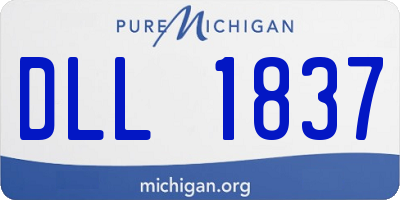 MI license plate DLL1837