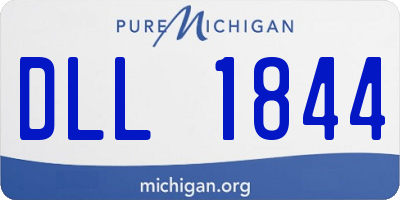 MI license plate DLL1844