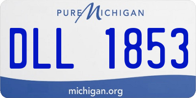 MI license plate DLL1853