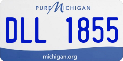 MI license plate DLL1855
