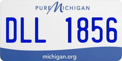 MI license plate DLL1856