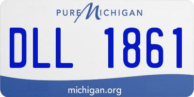 MI license plate DLL1861