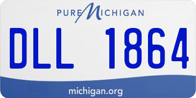 MI license plate DLL1864