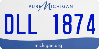 MI license plate DLL1874