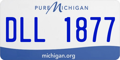 MI license plate DLL1877
