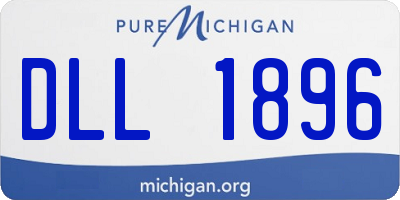 MI license plate DLL1896