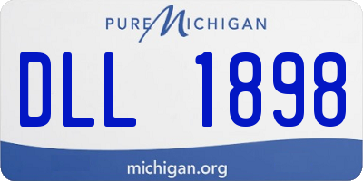 MI license plate DLL1898
